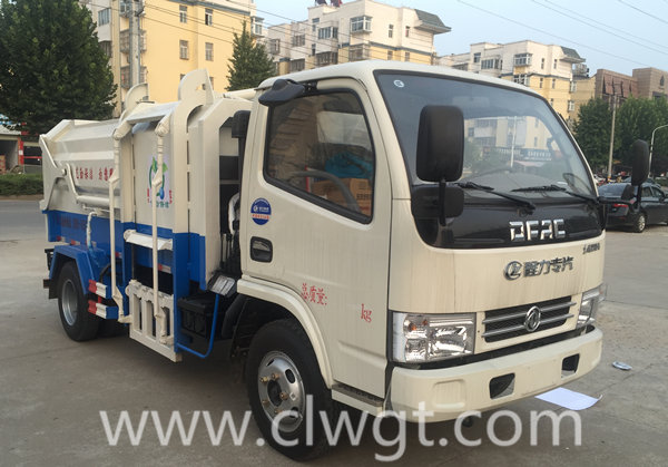 東風(fēng)5方側(cè)裝壓縮式垃圾車發(fā)往廣東江門