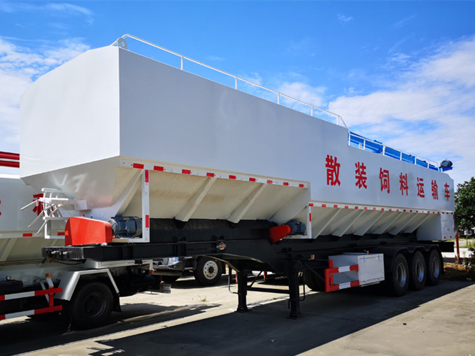 13.75米60立方半掛散裝飼料運輸車